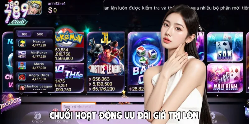 Ngập tràn khuyến mãi và Giftcode giá trị khủng tại 789CLUB