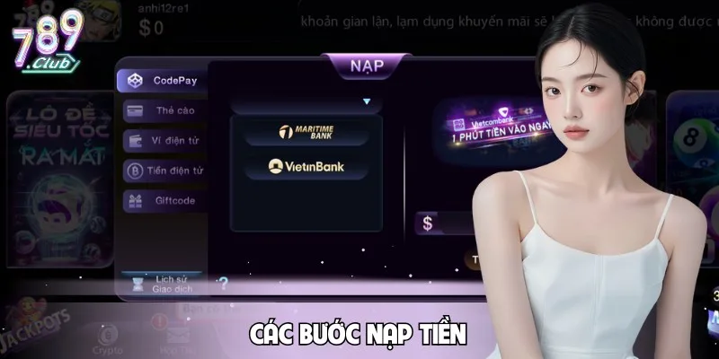 Hướng dẫn nạp tiền 789CLUB an toàn qua nhiều phương thức